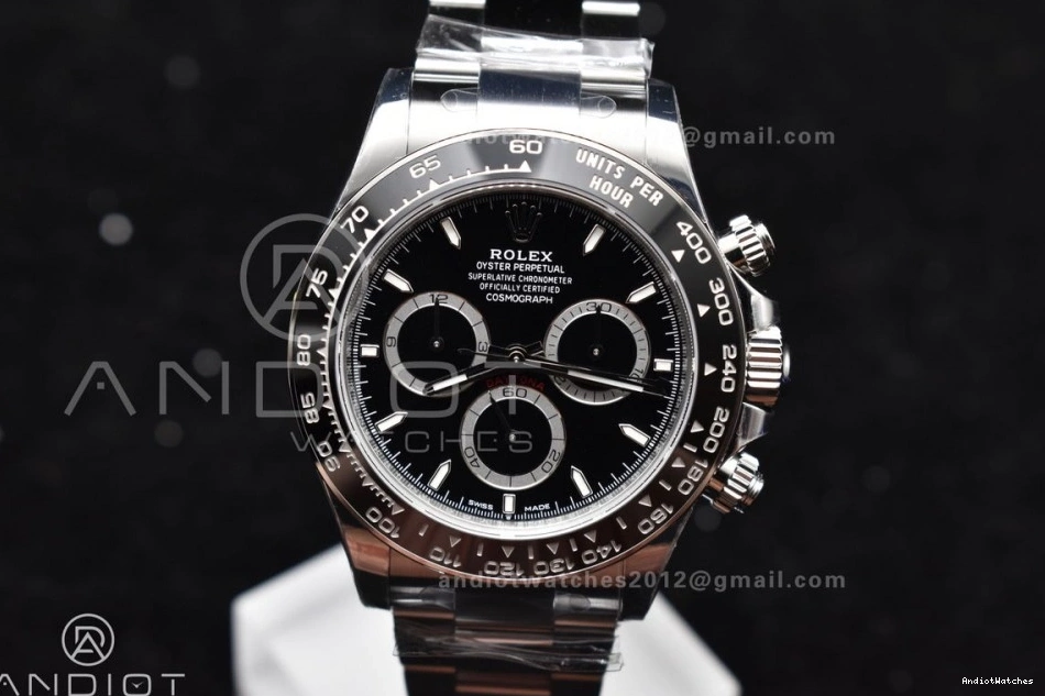 SL4801 Black Movement VS SBF Steel 1:1 in Daytona Elegant 1051 Rolex 904L 126500 Dial Factory 0524